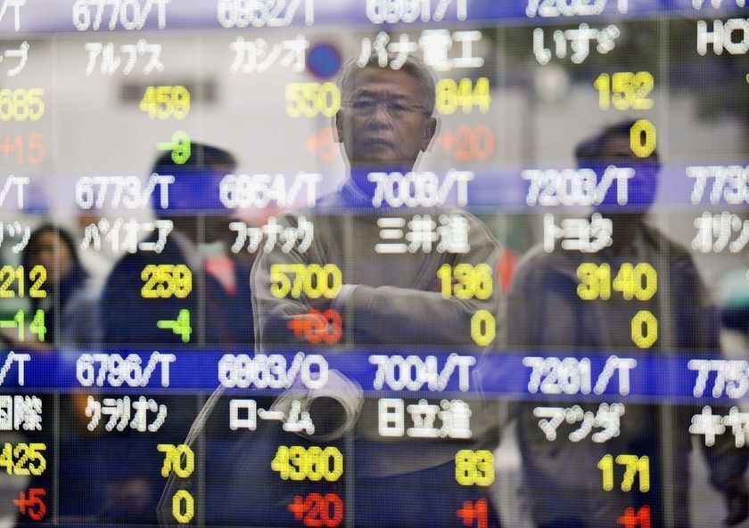 Cotización de valores en la Bolsa de Tokio