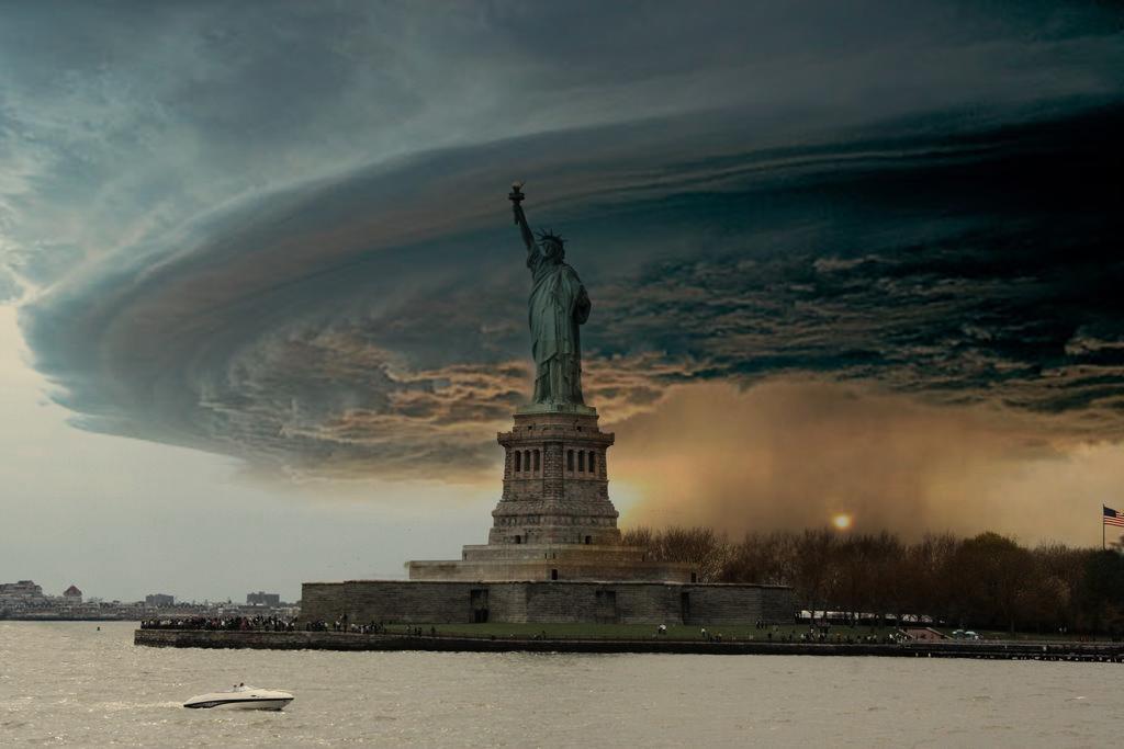 Imagen falsa del huracán Sandy llegando a Manhattan