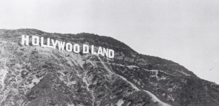 Cartel de Hollywood cuando todavía era Hollywoodland
