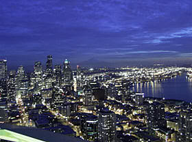 Vista de Seattle desde el Space Needle