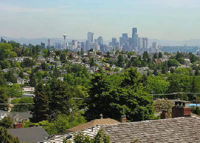 Vista de Seattle desde su barrio residencial más grande