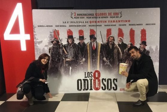 En el cine, para ver "Los Odiosos Ocho" ("The Hateful Eight", 2015)