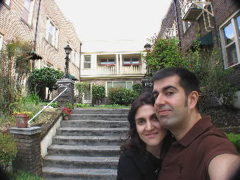 Visitando la casa de la película "Solteros" por primera vez el 10 de agosto de 2008 (después hemos ido muchas más veces, jeje)