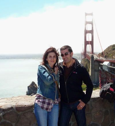 Nosotros en el Vista Point del Golden Gate (San Francisco, California) en agosto de 2009