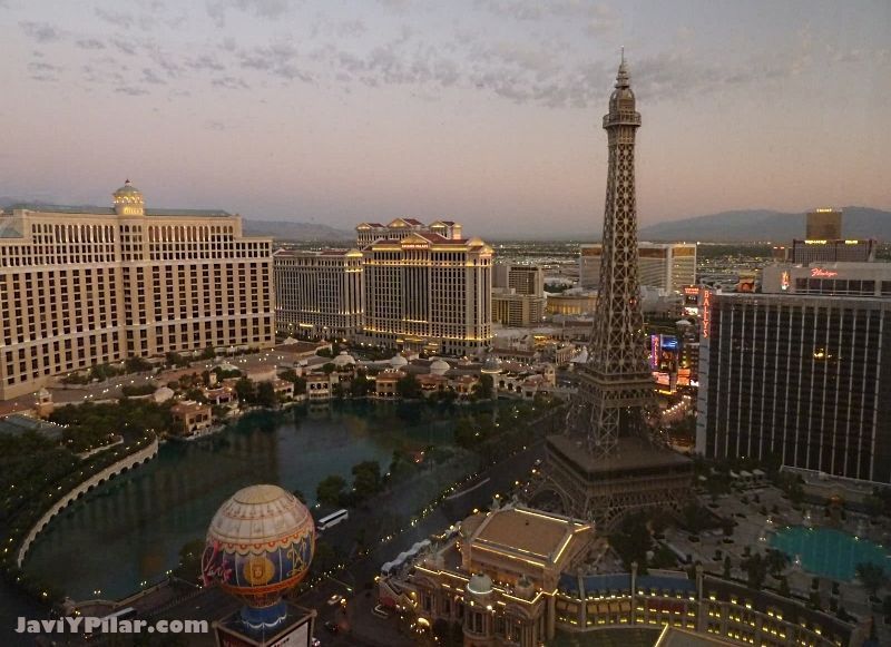 Las vistas desde nuestro hotel en Las Vegas en 2011
