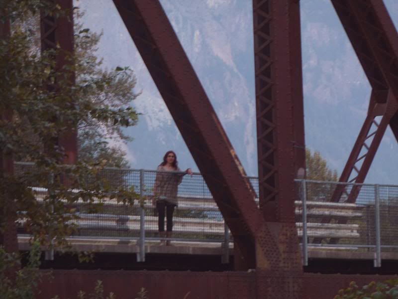 Pilar en el puente en que apareció Ronette Pulaski (Twin Peaks)
