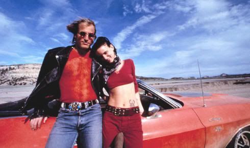 Woody Harrelson y Juliette Lewis en "Asesinos Natos" ("Natural Born Killers", 1994)