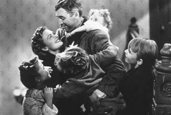 Geoge Bailey y su familia. "Qué Bello Es Vivir" ("It's A Wonderful Life", 1946)