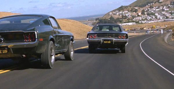"Bullitt" (1968): Ford Mustang 390 de 1968 contra Dodge Charger 440 RT 1968