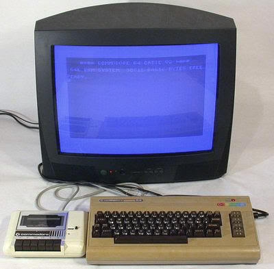 Commodore 64 con unidad de cassette