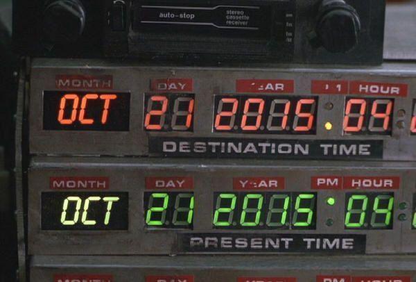 21 de octubre de 2015, fecha en la que marty McFly llega al futuro