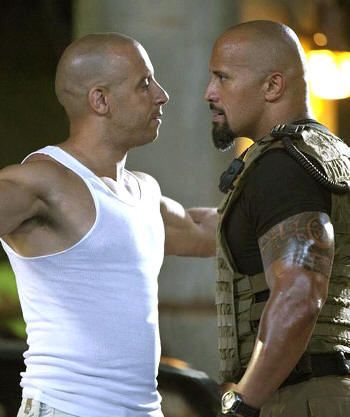 Vin Diesel y Dwayne Johnson: mucha testosterona en Fast Five