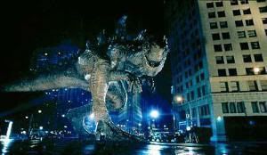 Godzilla paseando por Nueva York