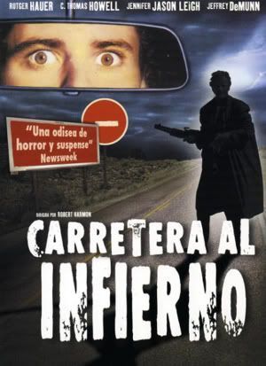 Cartel de "Carretera al Infierno" ("The Hitcher", 1986)