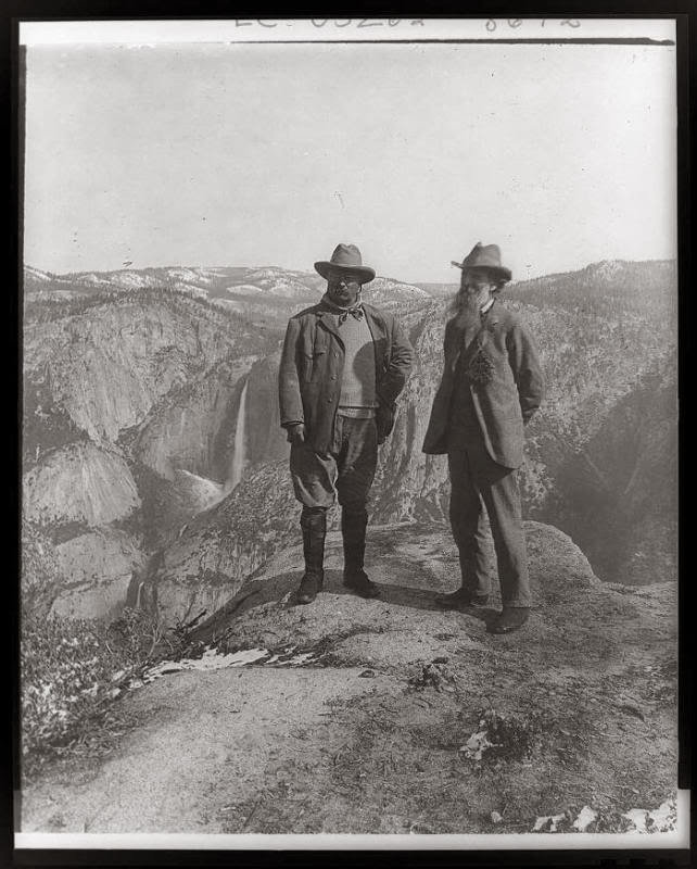 John Muir y Theodore Roosevelt