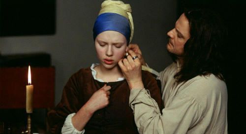Colin Firth y Scarlett Johansson en "La Joven de la Perla" ("Girl With a Pearl Earring", 2003) 