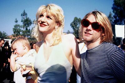 Kurt y Courtney, una feliz pareja con su hija Frances