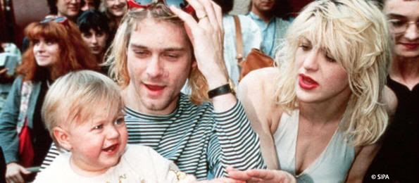Kurt Cobain, Courtney Love y su hija Frances