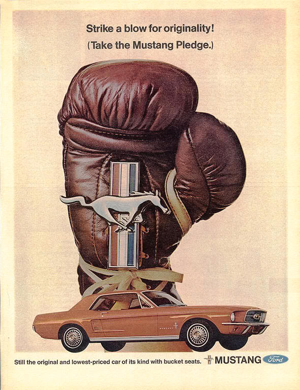 Anuncio del Mustang modelo 1967