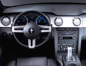 Interior del Mustang cuarta generación