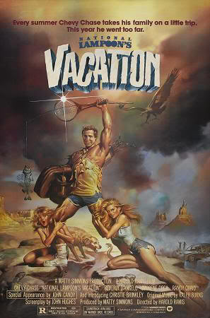 Cartel de "Las vacaciones de una chiflada familia americana" ("National Lampoon's Vacation", 1983)