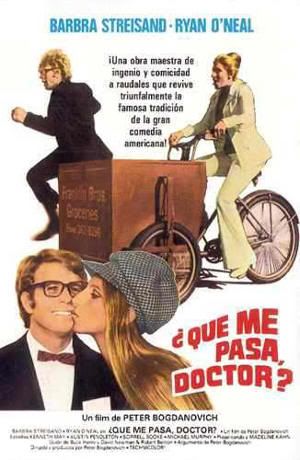 Cartel de "¿Qué Me Pasa, Doctor?" ("What's Up, Doc?", 1972)