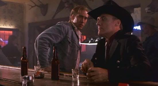 Nicolas Cage y Dennis Hopper en "Red Rock West" (John Dahl, 1993)