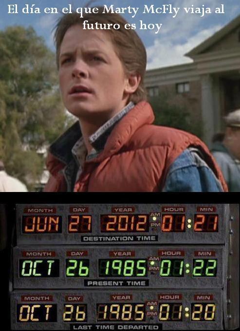 Falso mensaje en las redes sociales sobre la fecha de llegada de Marty McFly al futuro