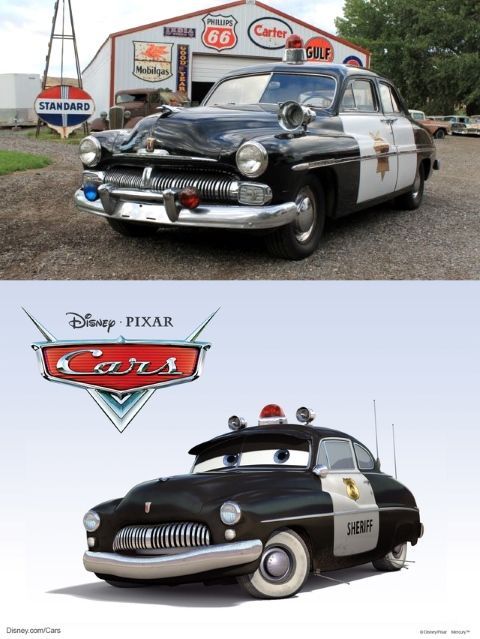 El sheriff es en realidad un Mercury Club Coupe de 1949