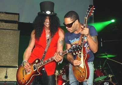 Slash y Lenny Kravitz
