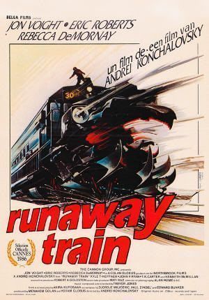 Cartel de "El Tren del Infierno" ("Runaway Train", 1985)