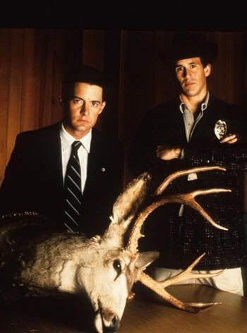 El agente Cooper y el sheriff Harry en Twin Peaks