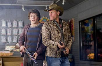 La chupa de serpiente de Woody Harrelson en "Bienvenidos a Zombieland"
