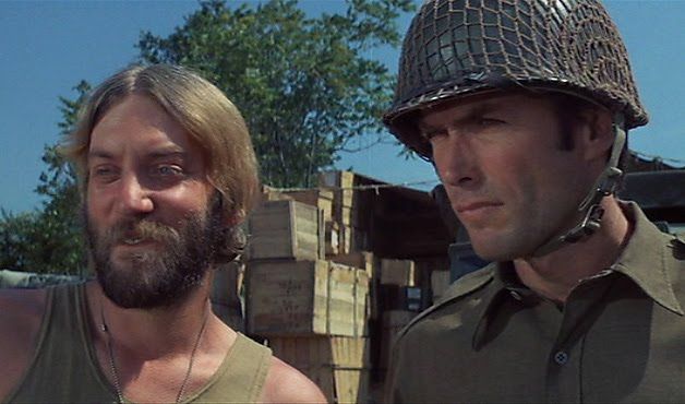 Los Violentos de Kelly (Clint Eastwood y Donald Sutherland)