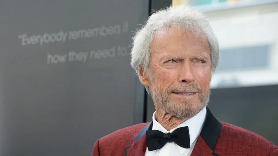 Clint Eastwood en una conferencia con Jane Goodall en 2024
